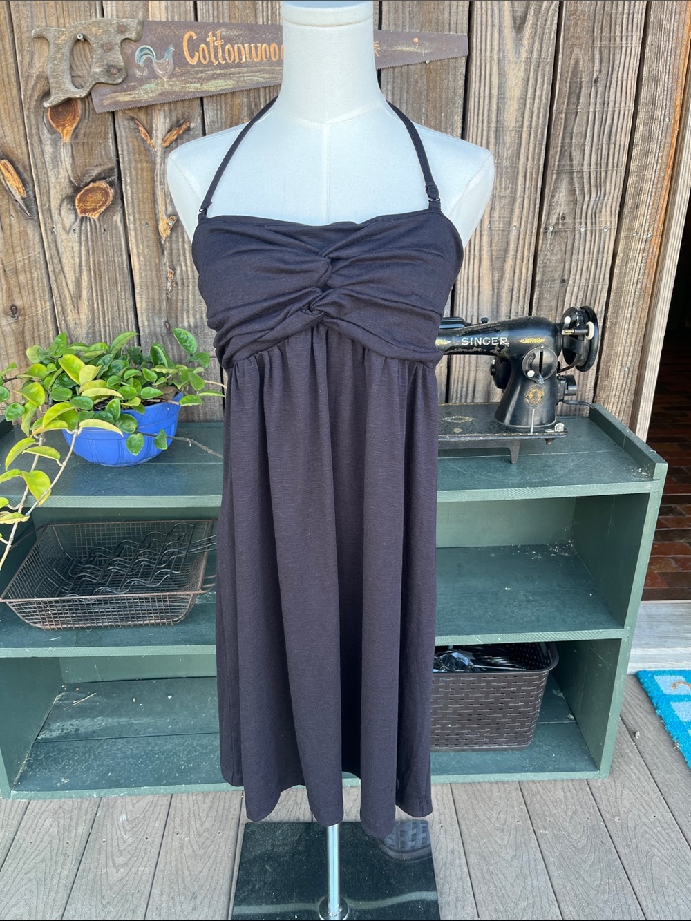 Nicole Miller black mini dress Large 2116